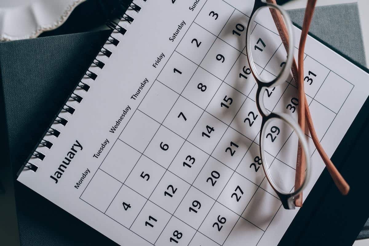 déménagement  calendrier