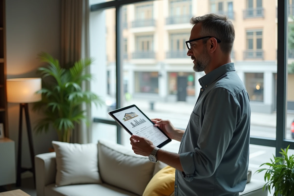 Homme d age moyen compare budget et simulation logement